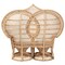 Bali & Pari Nerita Modern Bohemian Natural Brown Rattan Two-Seater Peacock Chair 242-13600-ZORO - alternate 8